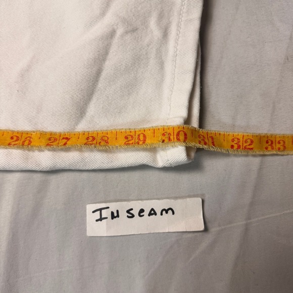 Bill Blass Mom High Rise Jeans White Denim Y2K Preppy Straight Leg Size 18 - Picture 8 of 10